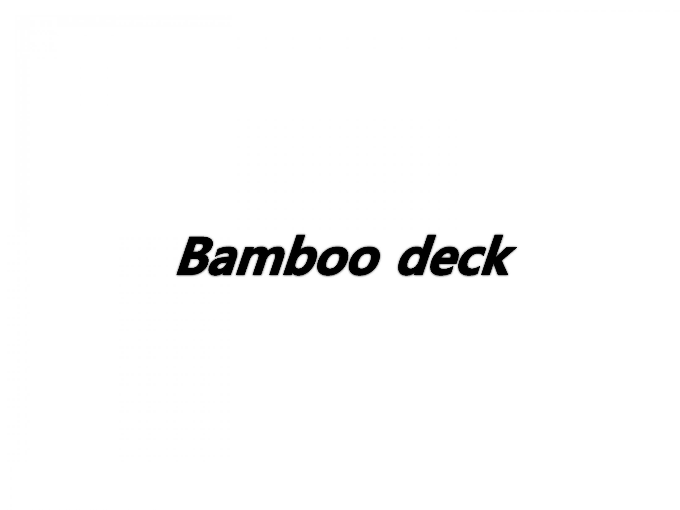 Bamboo Deck